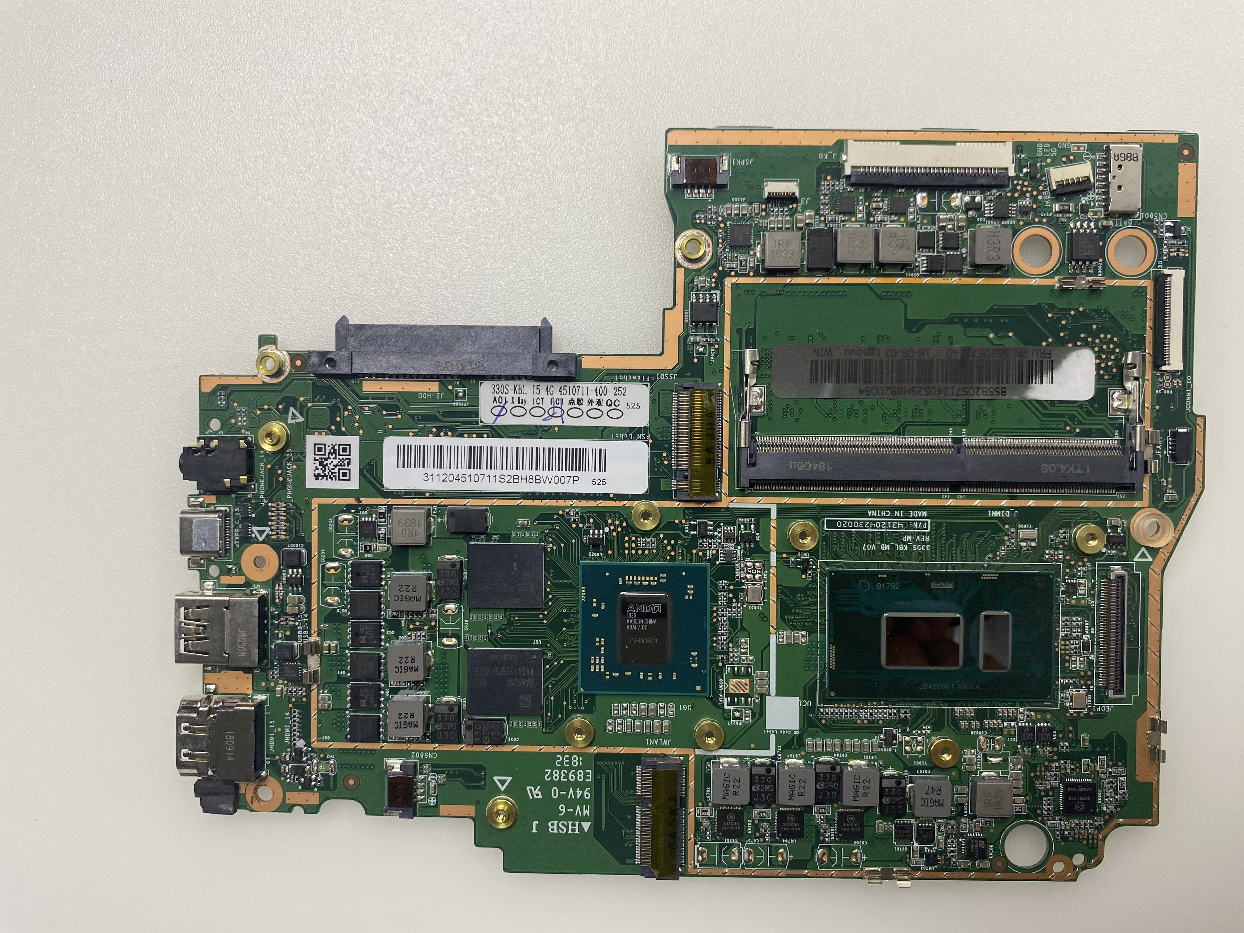 LENOVO 330S_KBL_MB_V07-V09 SR3LA SIFIR ANAKART