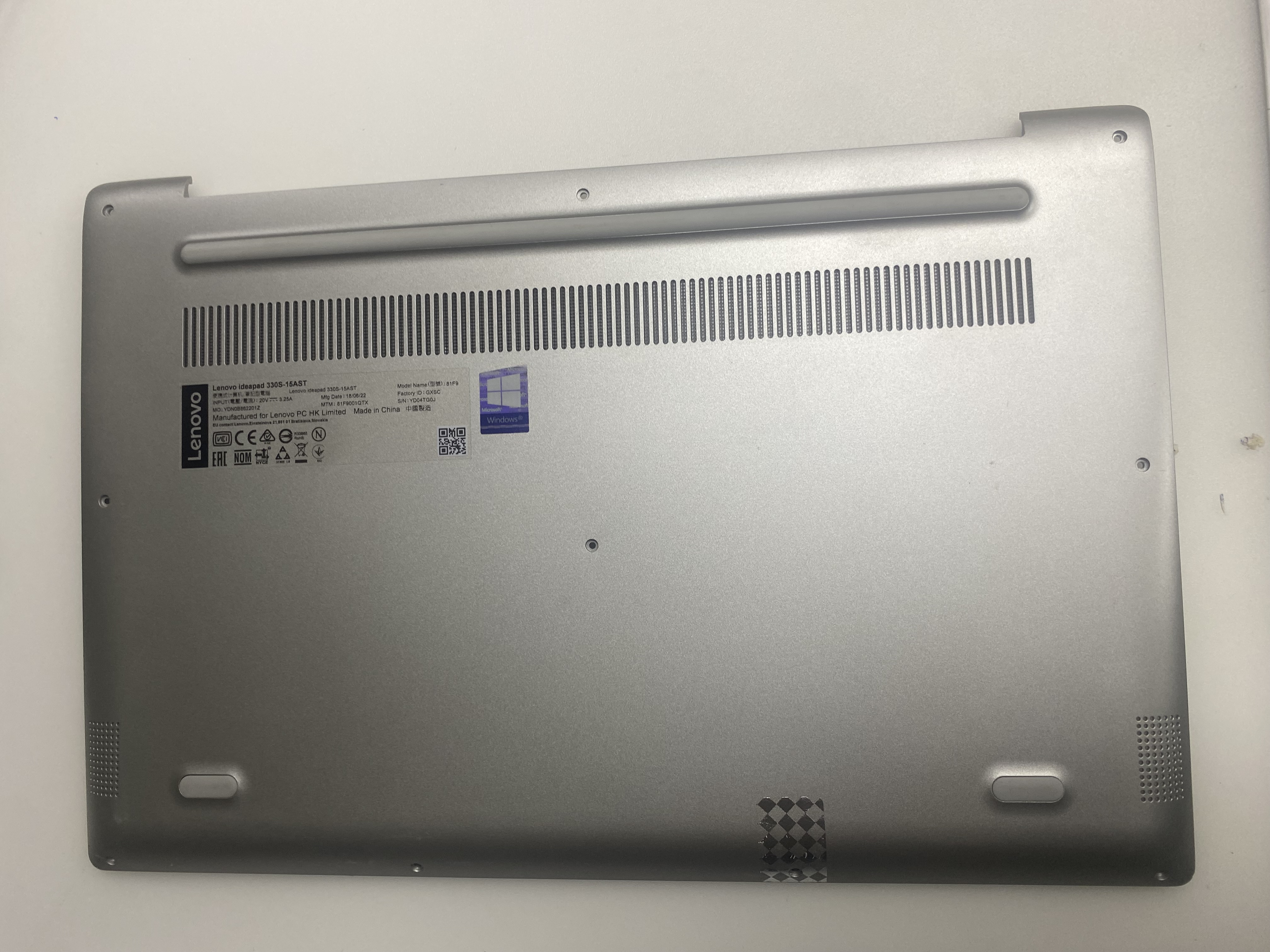 LENOVO İDEAPAD 330S-15AST ORJİNAL ÇIKMA ALT KASA 330S-15AST ALT KASA