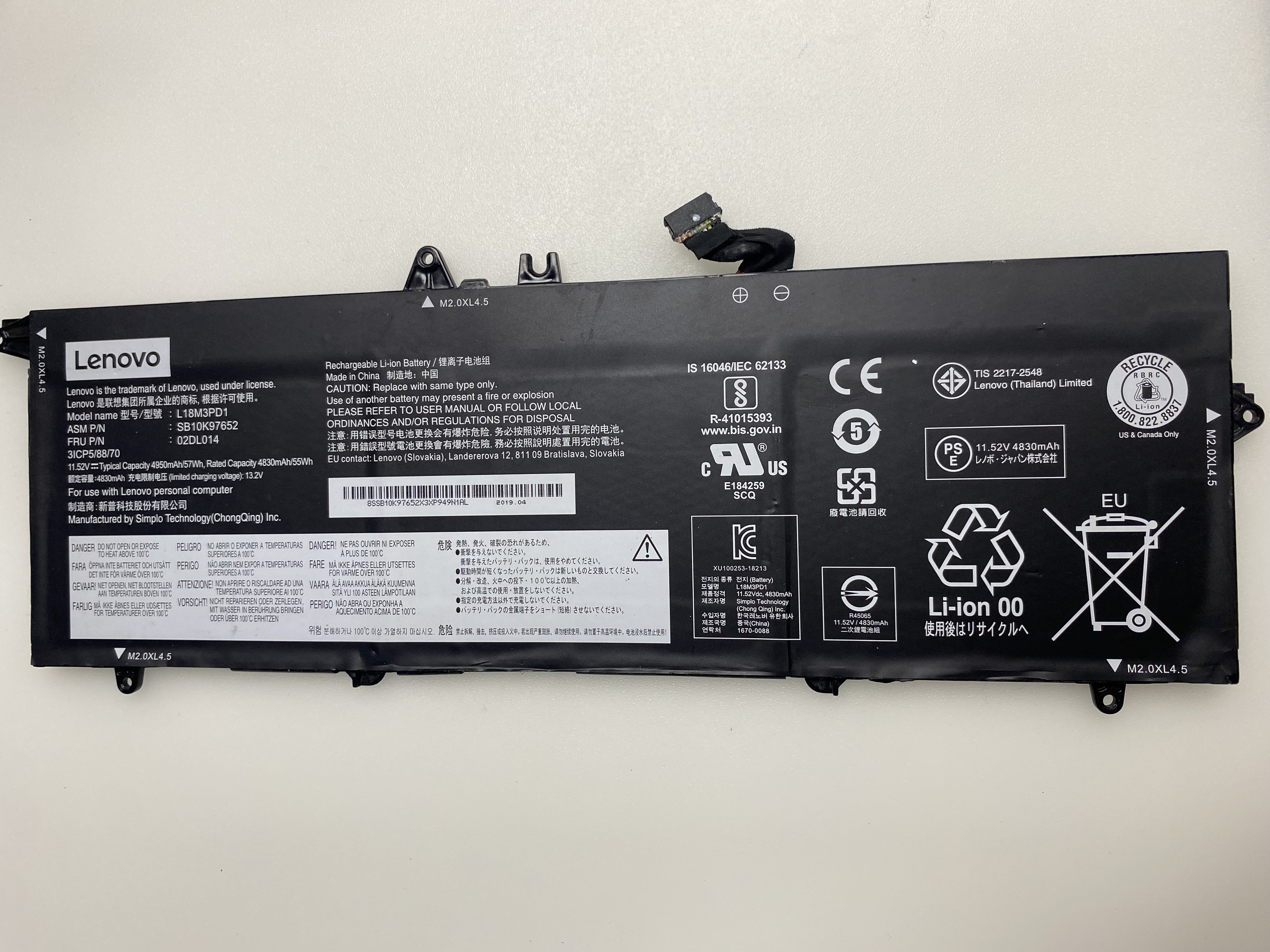 L18M3PD1 T490 T490S Lenovo ThinkPad T14s/T490s/T495s