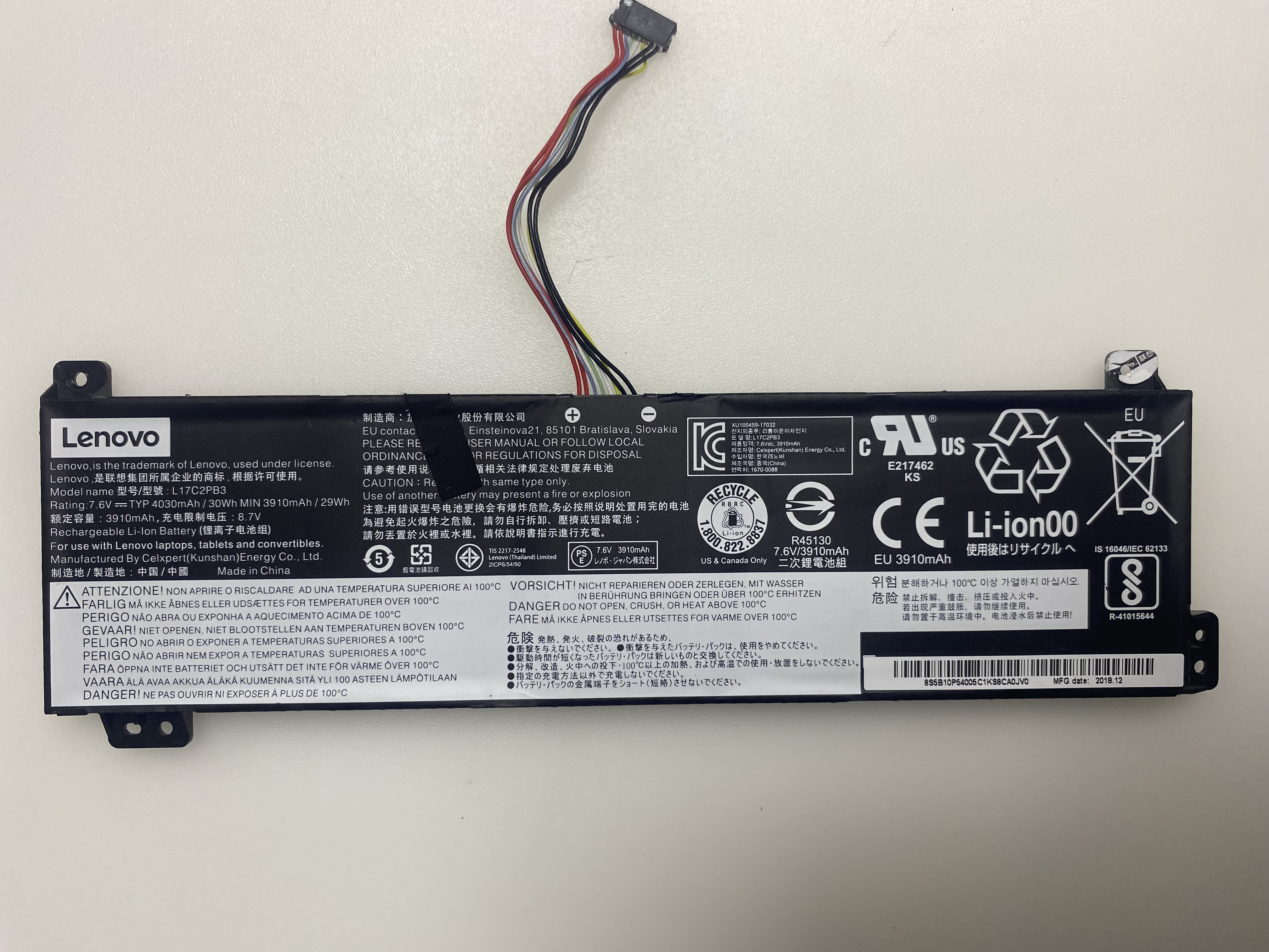 LENOVO İDEAPAD L17C2PB3, L17C2PB4, L17L2PB3, L17L2PB4, L17M2PB3, L17M2PB4 V130 V330 V130-15, V330-15 V130-15IKB V130-15IGM V130-15IKB V330-15IKB V330-15ISK 81B0, 81AX, 81AW, 81AY) (81HQ, 81HN, 81HM, 81HL) BATARYA