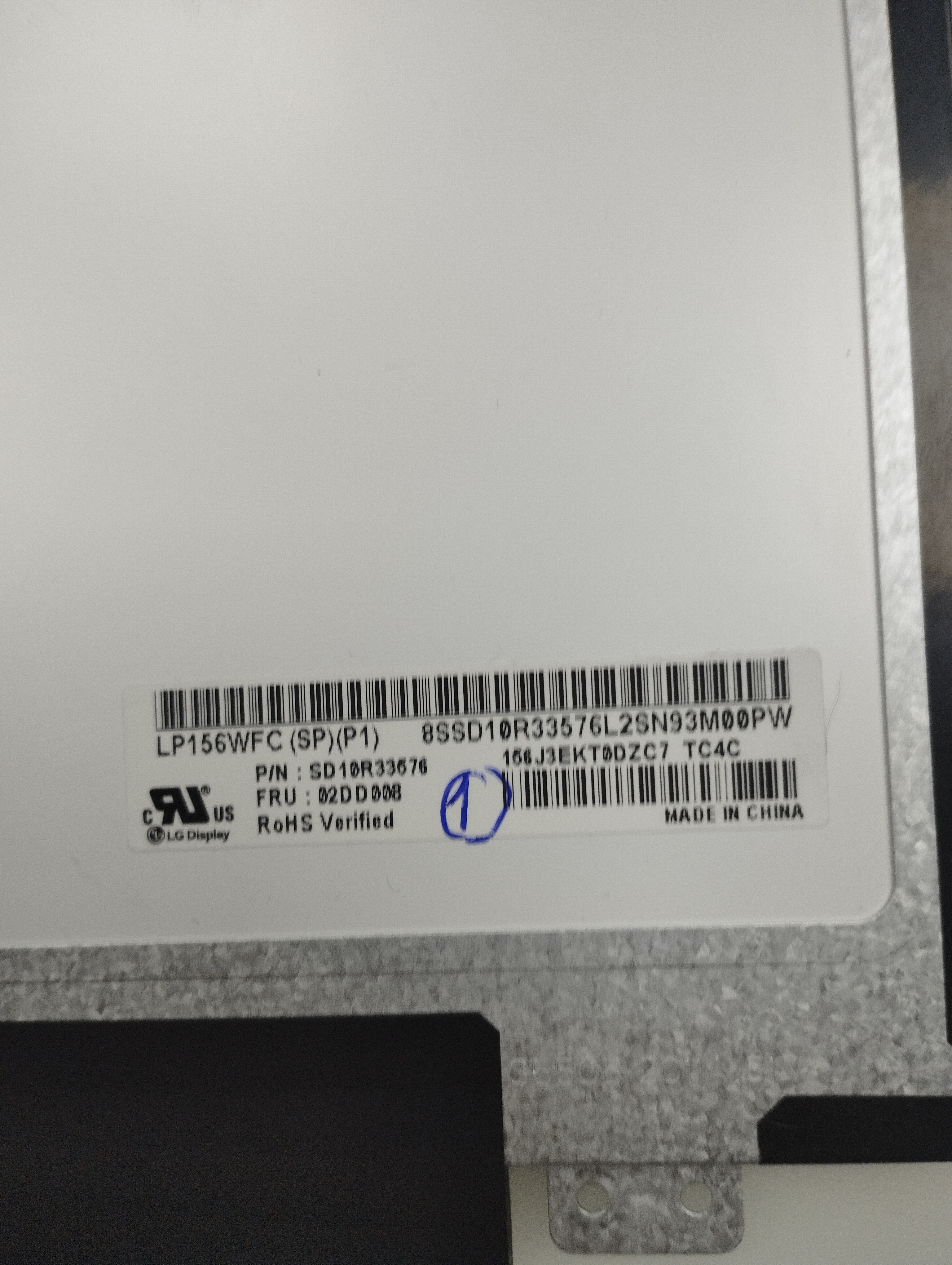 ORİJİNAL   ÇIKMA   LG Philips LP156WFC SPP1 LP156WFC (SP)(P1) 15.6 İNÇ IPS Full HD PANEL