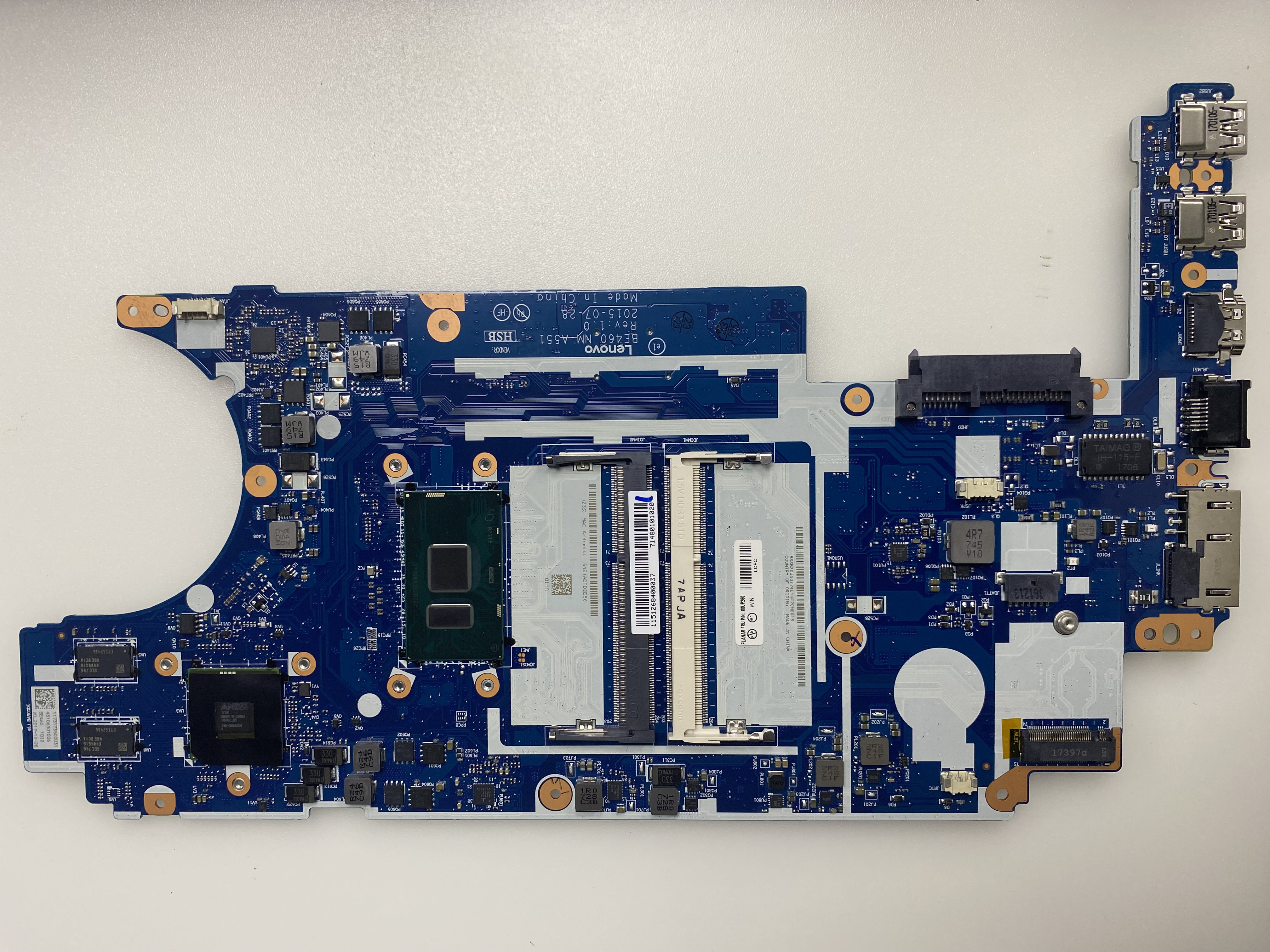 LENOVO NM-A551 E460 SIFIR KART