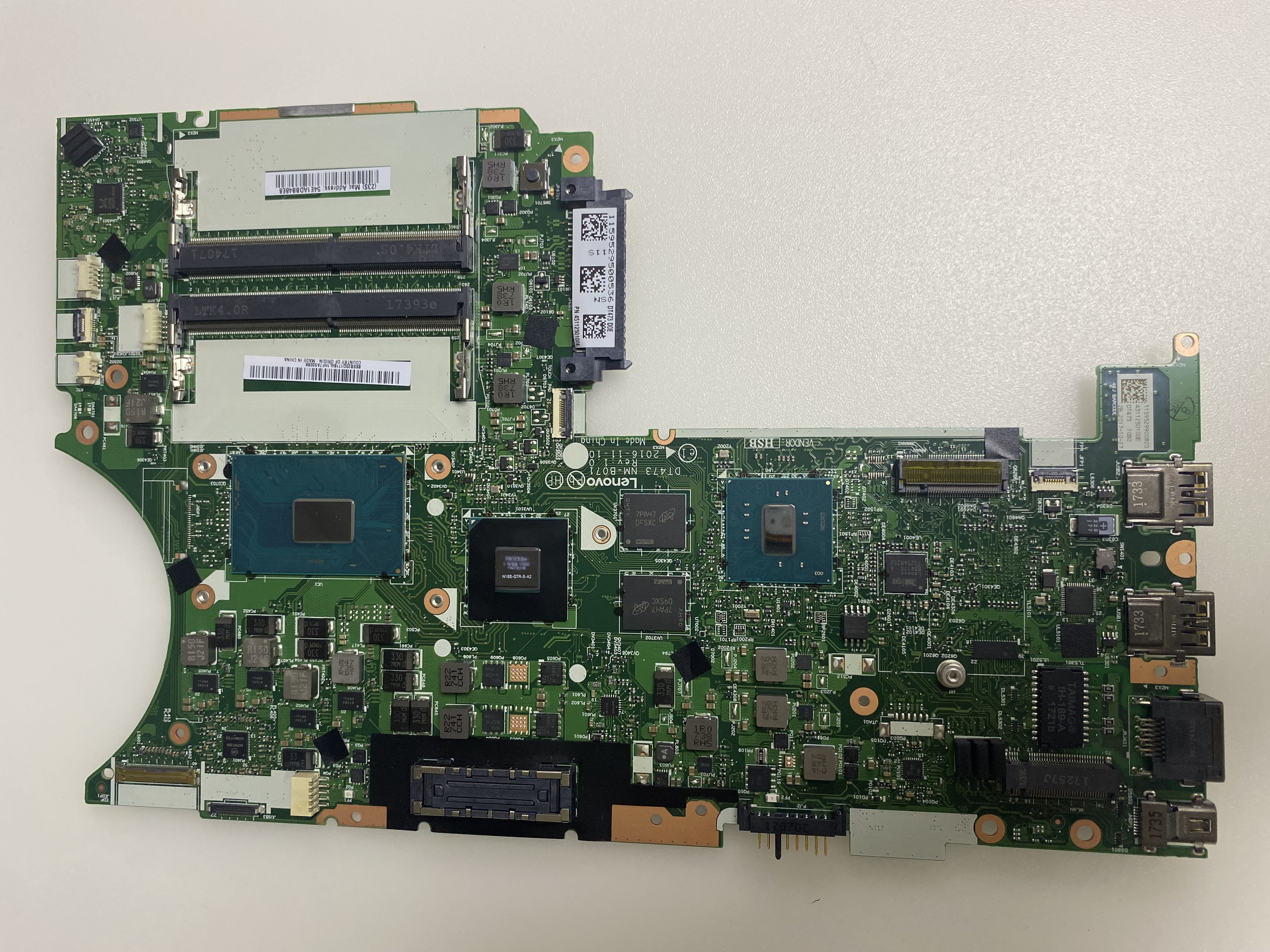 LENOVO NM-B071 T470P SIFIR KART