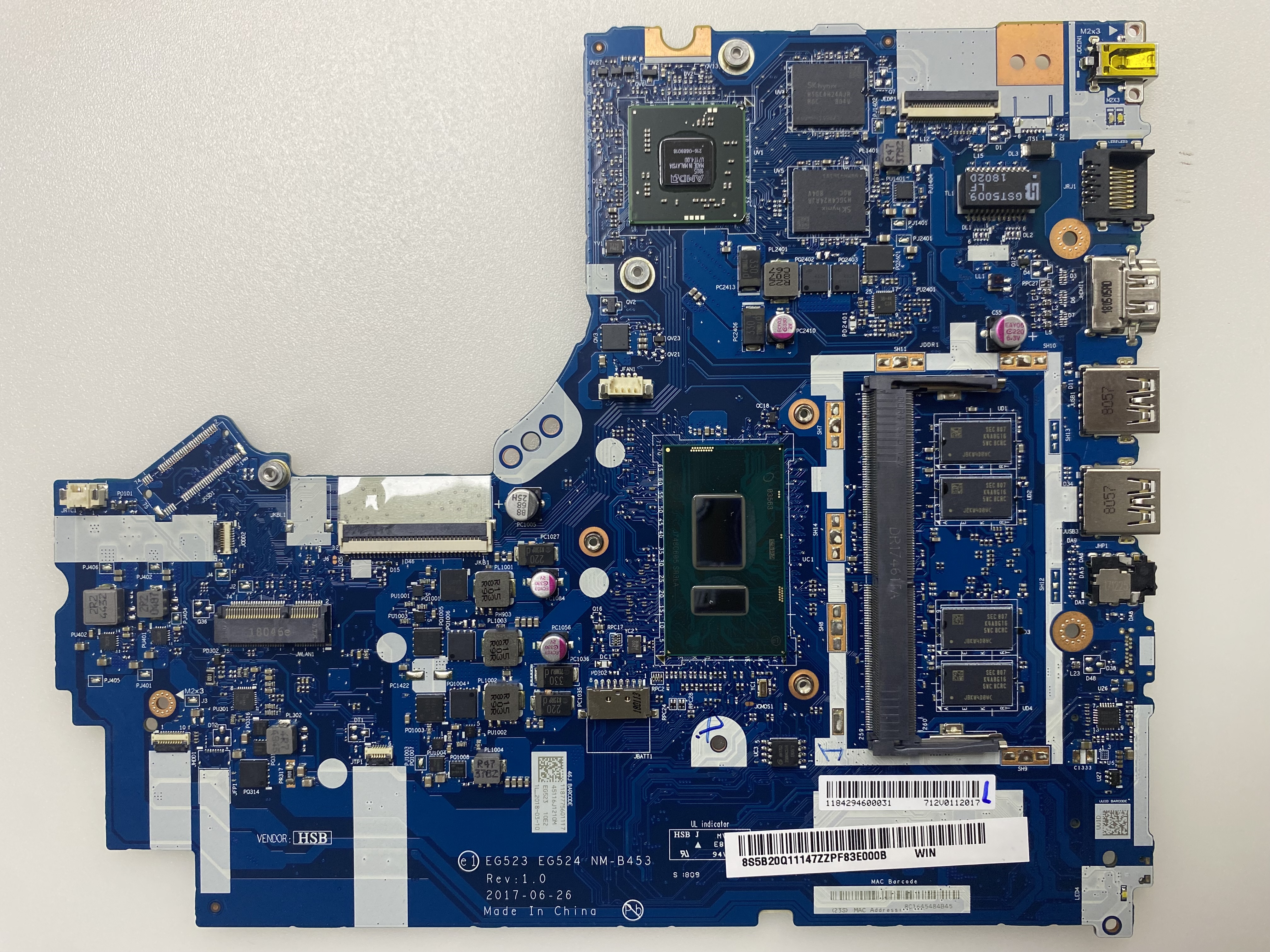 LENOVO NM-B453 İP320 15İKB SIFIR KART