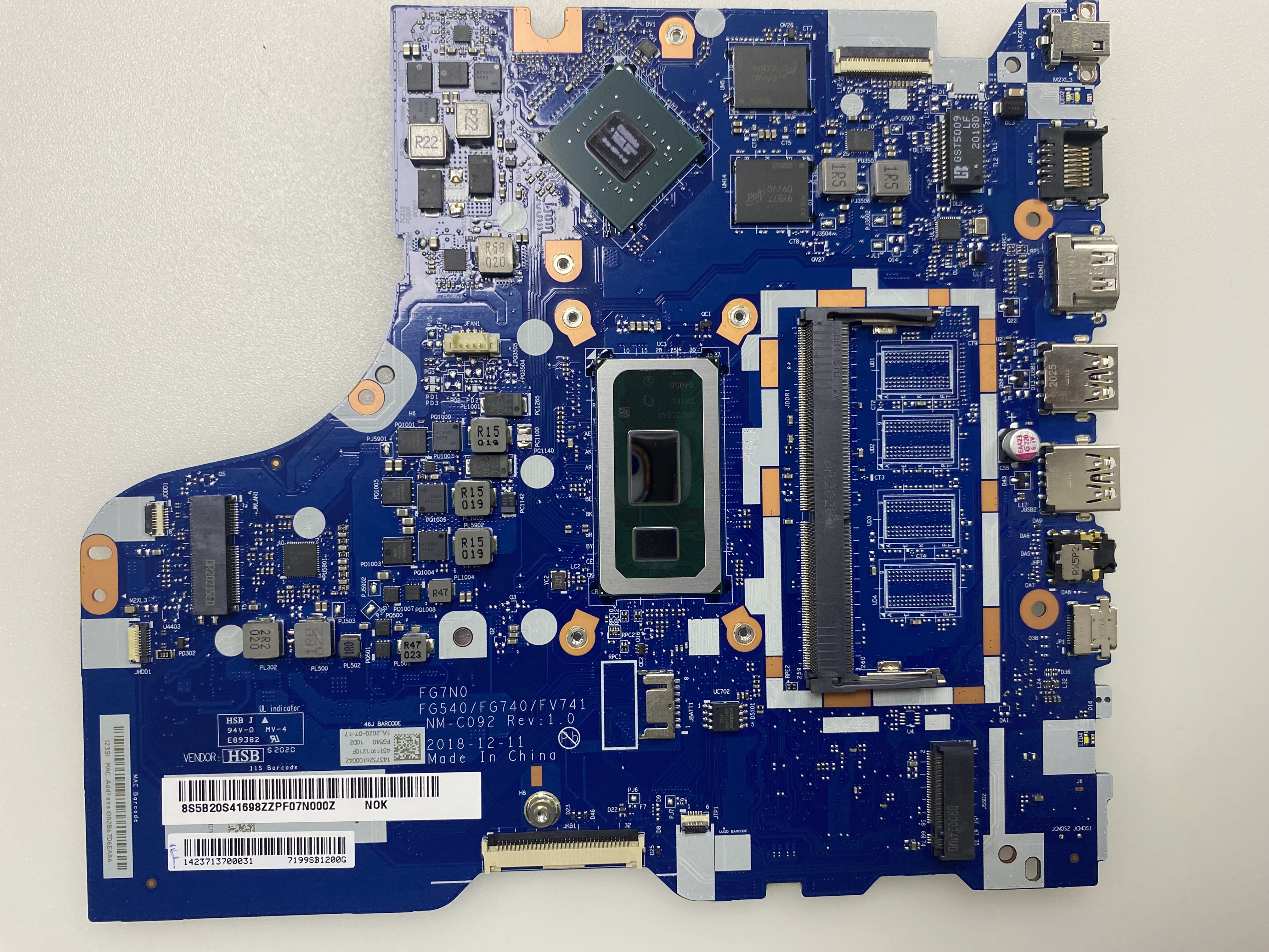 LENOVO NM-C092 L340-15IWL L340-17IWL SIFIR KART