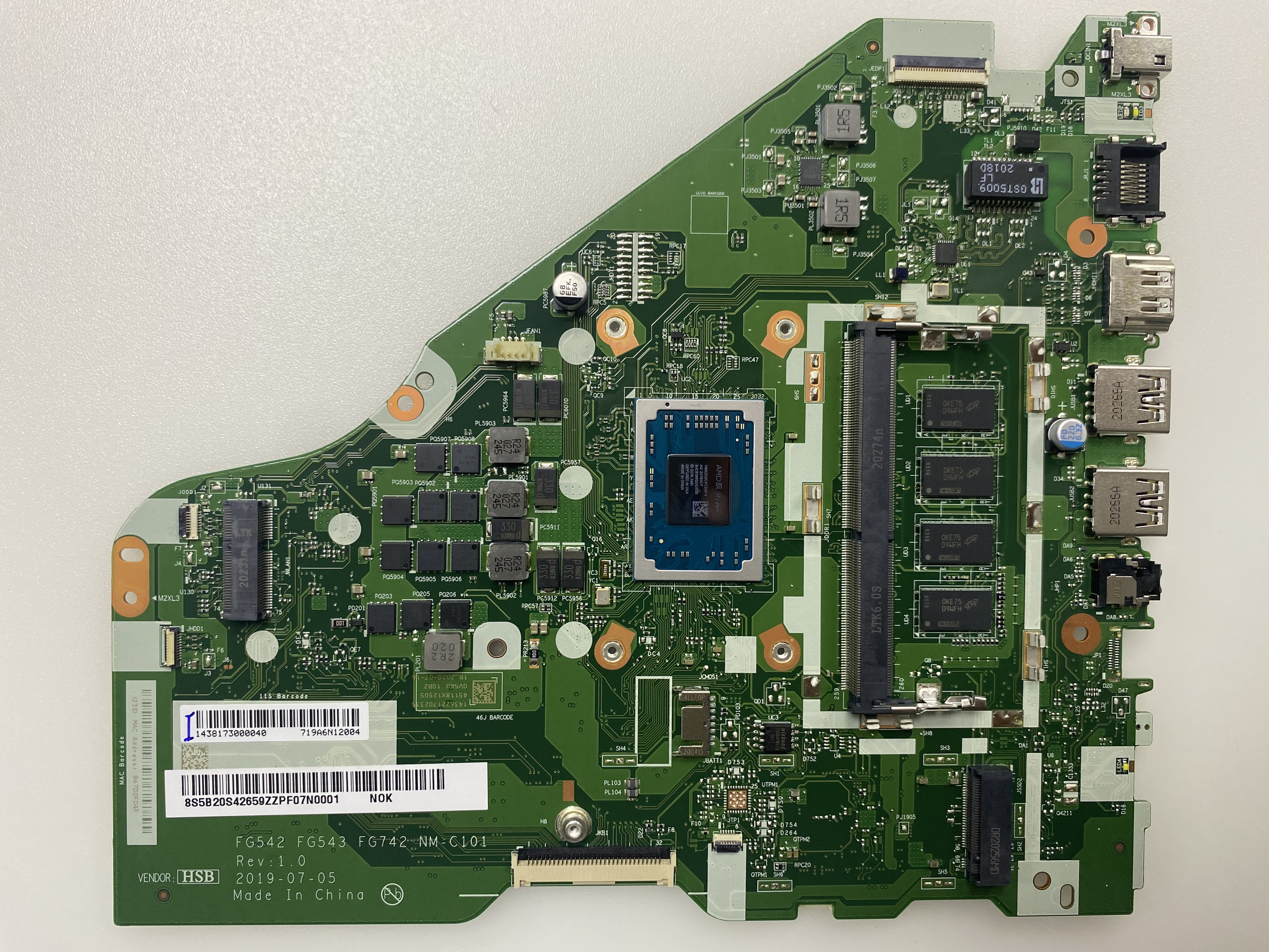 LENOVO NM-C101 L340 15APİ AMD SIFIR KART