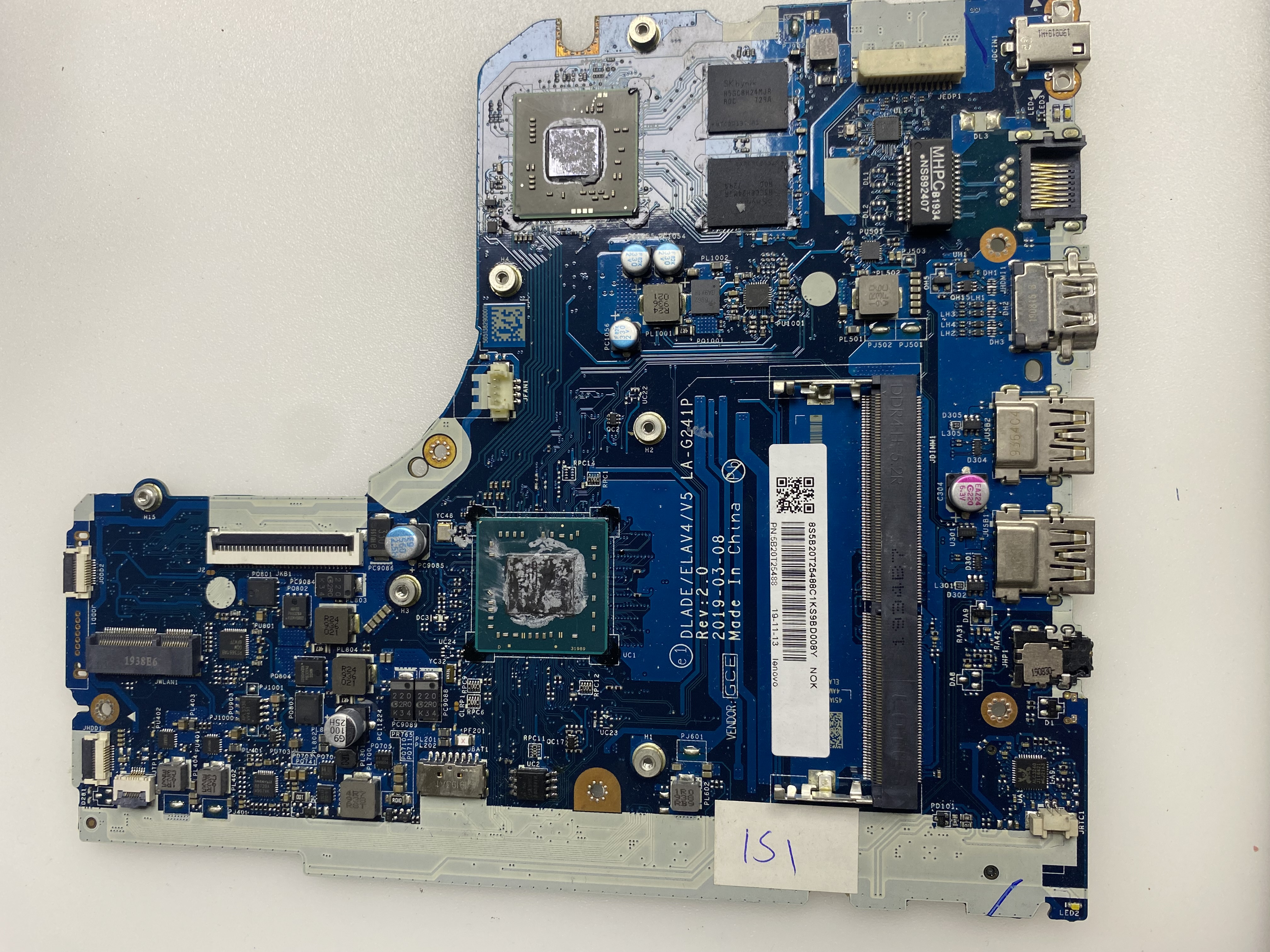 LENOVO DLADE ELAV4 V5 LA-G241P REV 2.0 2. EL KART