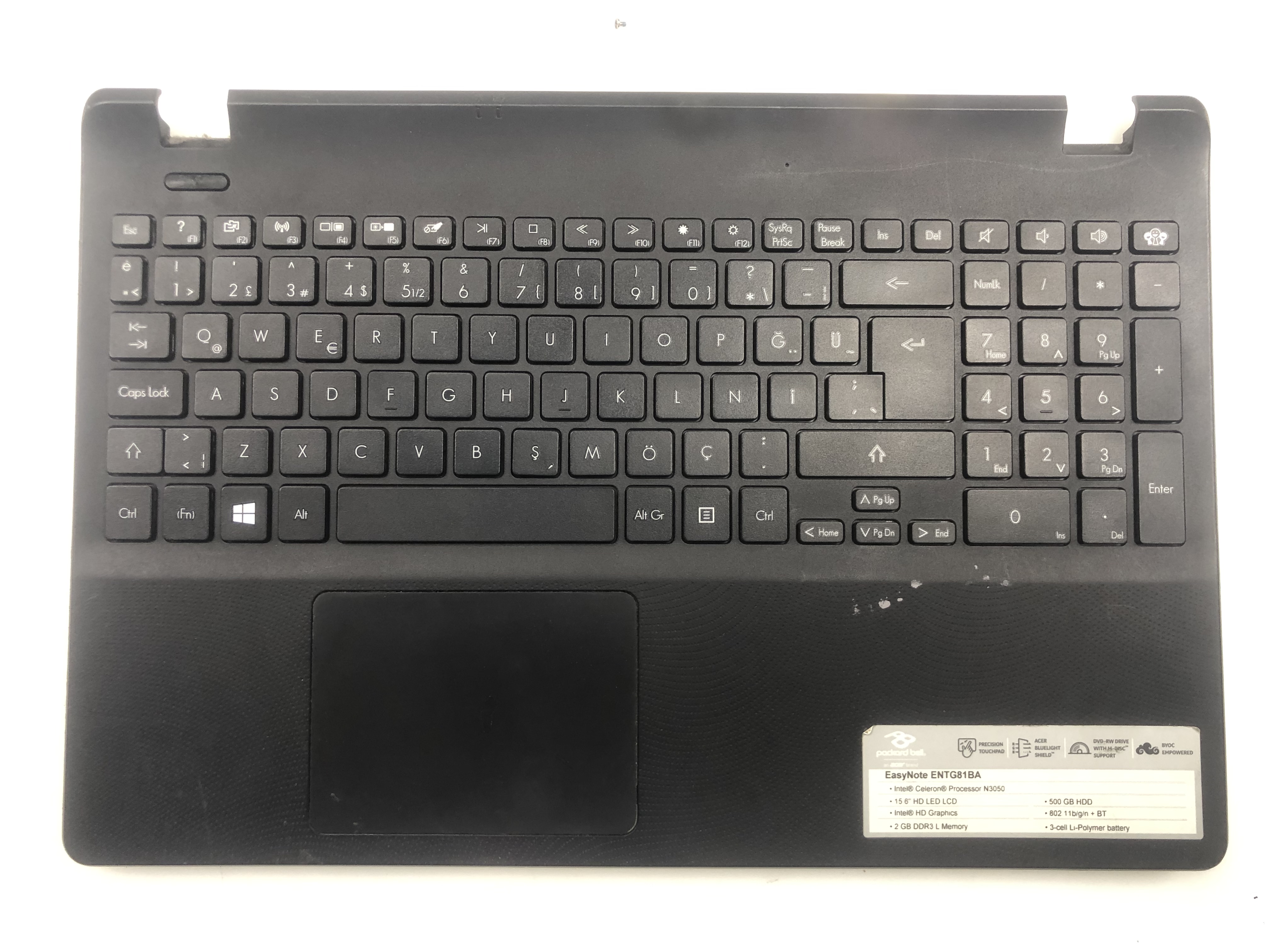 ORİJİNAL PACKARD BELL T681 ÜST KASA T681 ÜST KASA