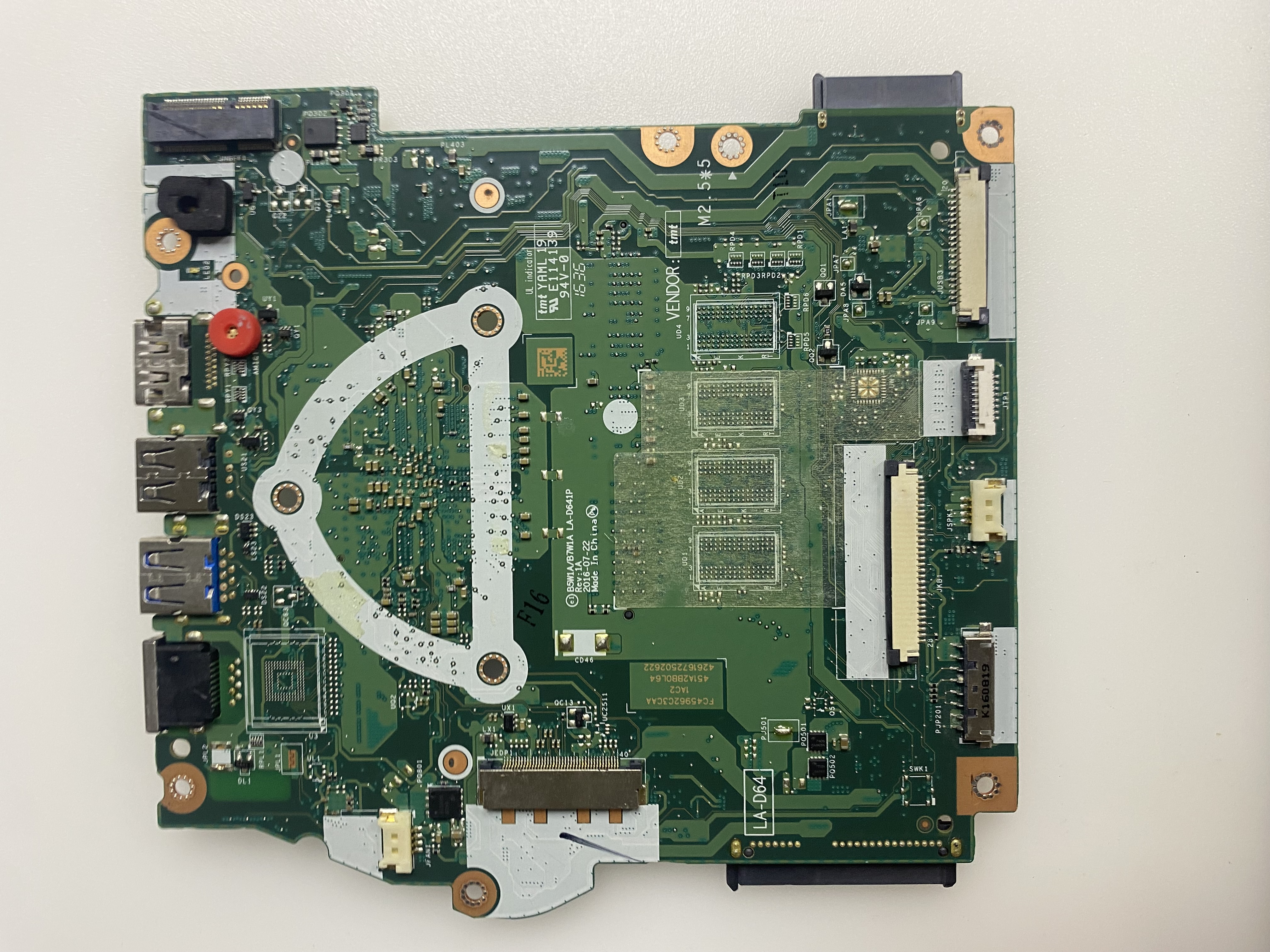 ACER B5W1AIB7W1A LA-D641-P REV 1A 2. EL ANAKART 