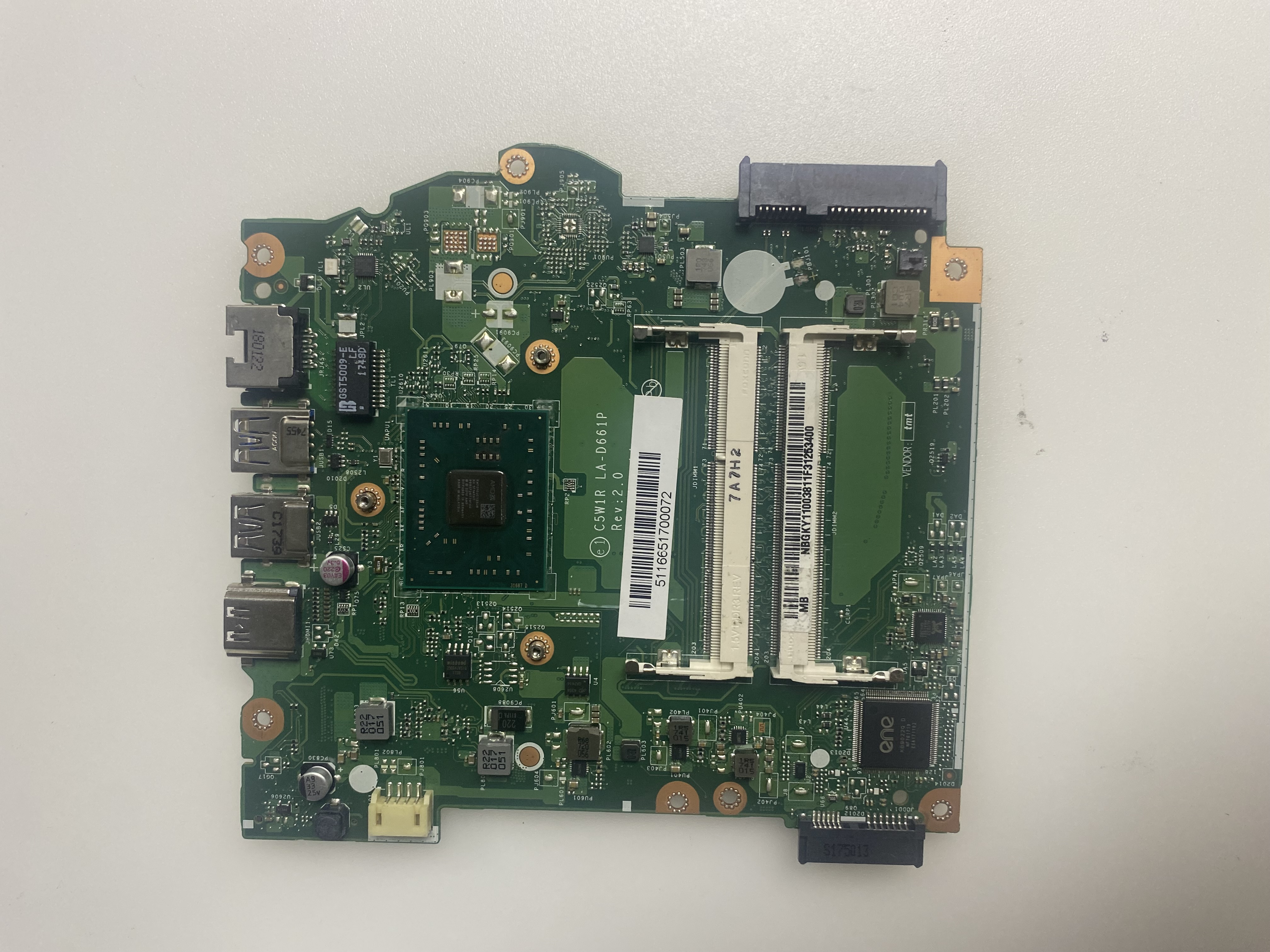 ACER C5W1R l-D661P REF 2.0 2.EL ANAKART