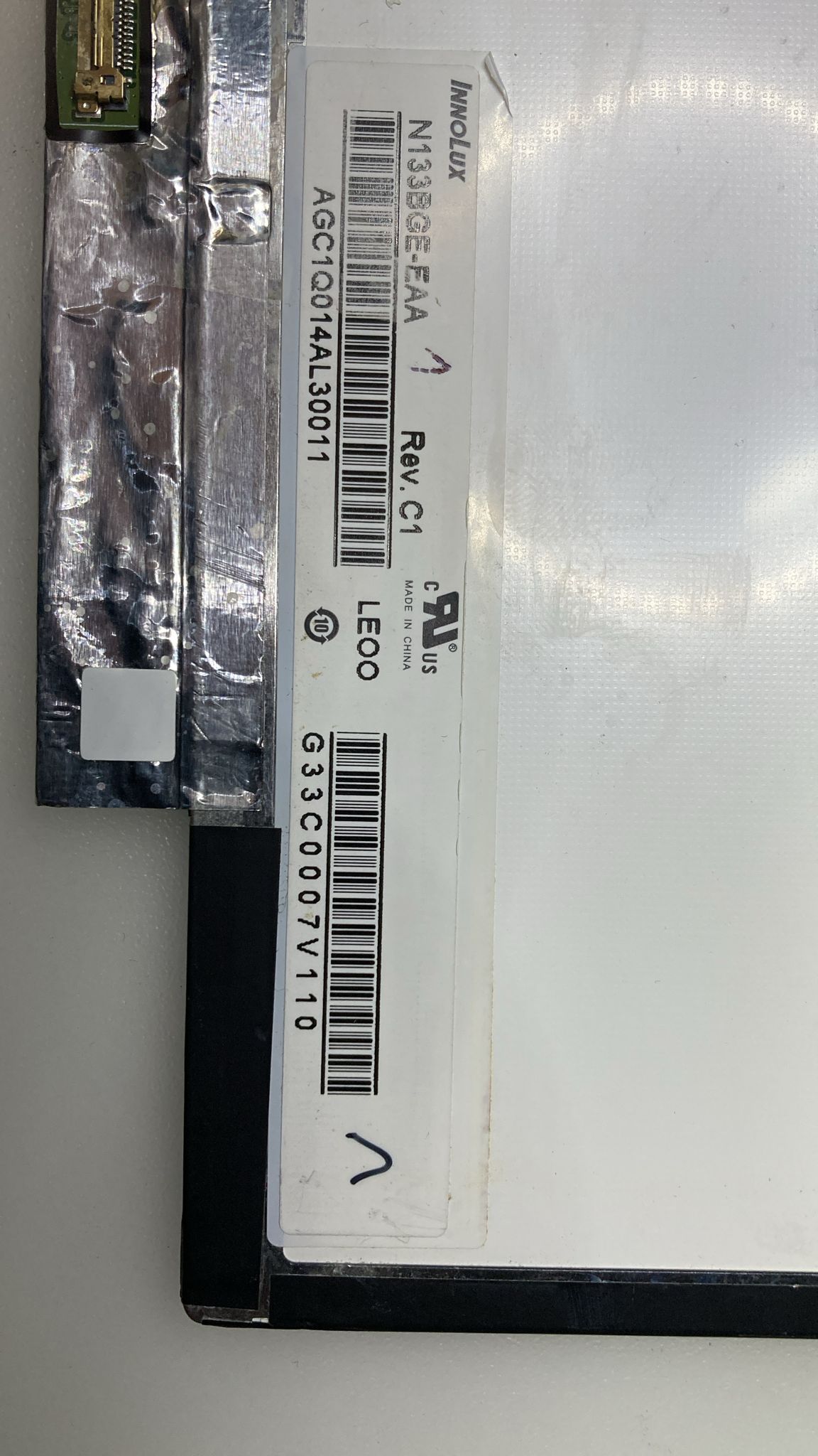 ORJİNAL ÇIKMA-N133BGE-EAB REV.C1 CHİ MEİ 13.3 İNCH EDP NOTEBOOK PANEL EKRAN